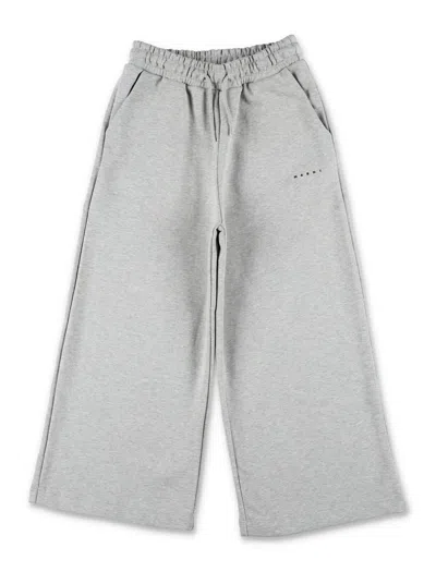 Marni Cotton Sweatpants For Kids In Gray