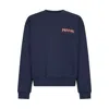 Marni Navy Logo Patch Sweatshirt In Blue