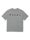 Marni Kids Gray Crew-neck Short-sleeve T-shirt