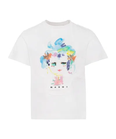 Marni Cotton T-shirt In White