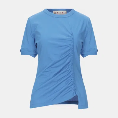Pre-owned Marni Cotton T-shirt 38 In Blue