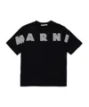 Marni T-shirt With Embroidered Logo In Black