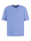 Marni Light Blue Jersey Oversized T-shirt In Blue