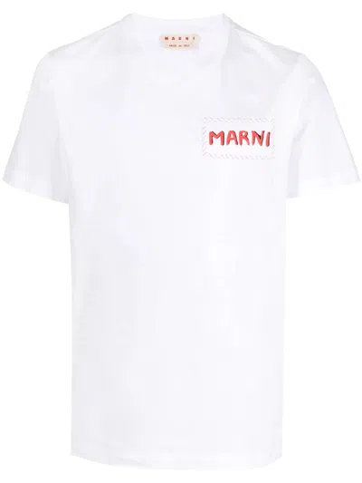 MARNI MARNI COTTON T-SHIRT WITH LOGO