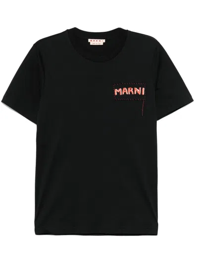 MARNI MARNI COTTON T-SHIRT WITH LOGO