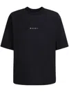 Marni Crew Neck Short Sleeves In Black