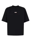 Marni Crewneck Short Sleeve T-shirt With Relaxed Fit In Black