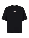 Marni Crewneck Short Sleeve T-shirt With Relaxed Fit In Black