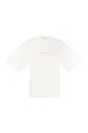 Marni Cotton T-shirt With Logo In White