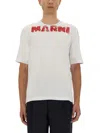 Marni Logo T-shirt In White