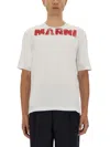 Marni Logo T-shirt In White