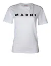 Marni Classic Short-sleeve T-shirt With Scribbled Logo In White