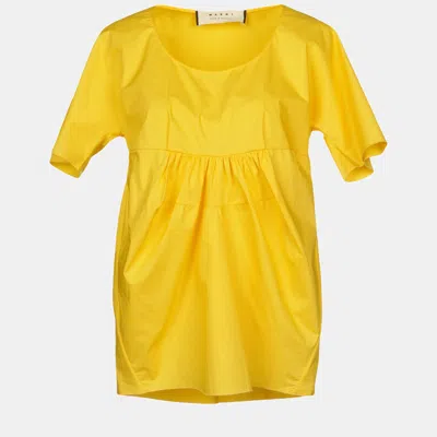 Pre-owned Marni Cotton Top 38 In Yellow
