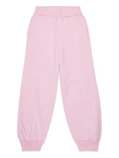 Marni Kids' Cotton Trousers In 粉色