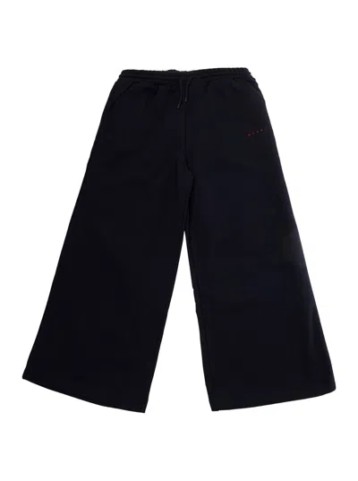 Marni Cotton Trousers In Black
