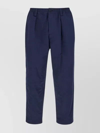 Marni Cotton Trousers With Elastic Waist And Pockets In 00b80