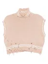Marni Cotton Vest In Pink