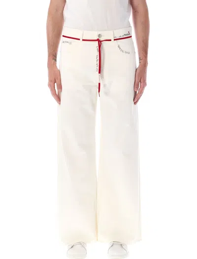 Marni Cotton Woven Pants In White