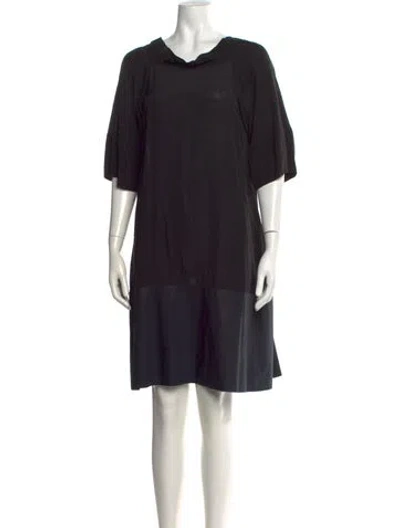 Pre-owned Marni Cowl Neck Knee-length Dress In Black