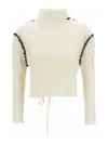 Marni Off-white Wool Cashmere Wrap Sweater