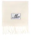 Marni Plush Off-white Alpaca Blend Scarf In Neutral