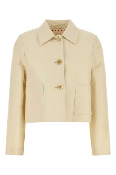 MARNI MARNI CREAM CADY BLAZER