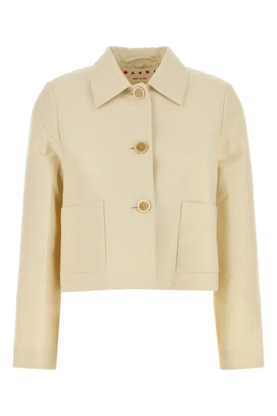 MARNI CREAM CADY BLAZER
