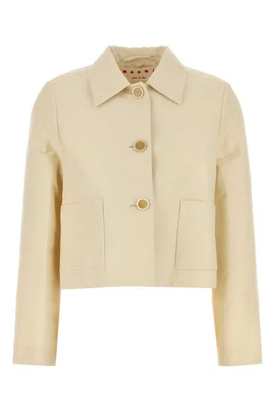 MARNI CREAM CADY JACKET