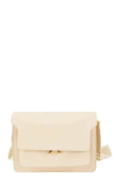 Marni Cream Trunk Soft Medium Shoulder Handbag For Women