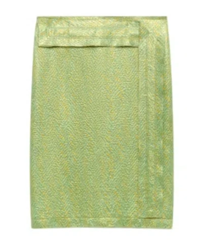 Marni Crepe Midi Skirt In Green