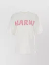 MARNI CREW NECK COTTON T-SHIRT WITH SHORT SLEEVES