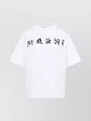 Marni Women's Boxy Flower Logo T-shirt In White