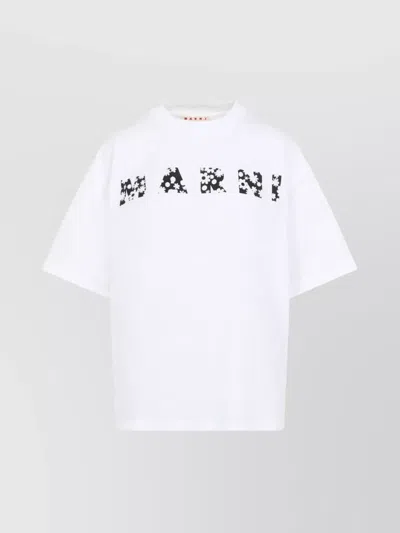 MARNI CREW NECK GRAPHIC PRINT SHORT SLEEVES T-SHIRT