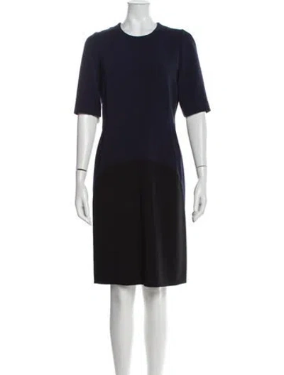 Pre-owned Marni Crew Neck Knee-length Dress In Blue