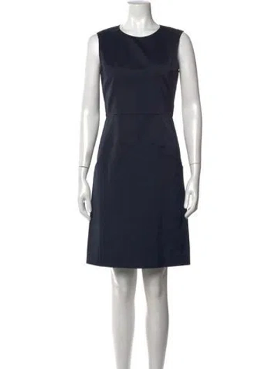 Pre-owned Marni Crew Neck Knee-length Dress In Blue