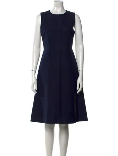 Pre-owned Marni Crew Neck Knee-length Dress In Blue