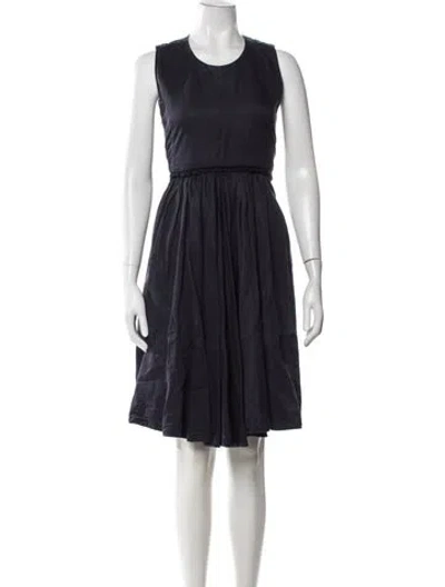 Pre-owned Marni Crew Neck Knee-length Dress In Blue