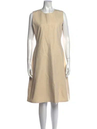 Pre-owned Marni Crew Neck Knee-length Dress In Neutrals
