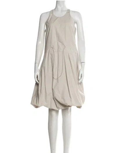 Pre-owned Marni Crew Neck Knee-length Dress In Neutrals