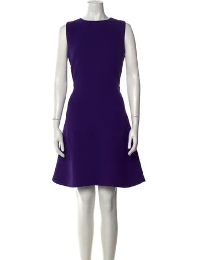 Pre-owned Marni Crew Neck Knee-length Dress In Purple