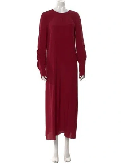 Pre-owned Marni Crew Neck Long Dress In Red