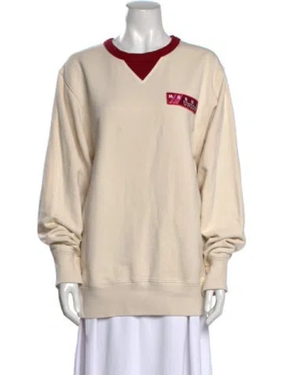 Pre-owned Marni Crew Neck Long Sleeve Sweatshirt In Neutral