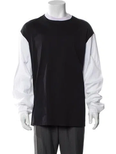 Pre-owned Marni Crew Neck Long Sleeve T-shirt In Black
