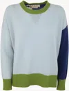 Marni Crew Neck Long Sleeves Loose Fit Sweater Clothing In Blue