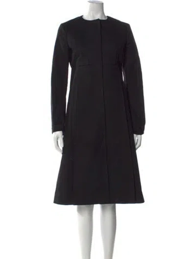 Pre-owned Marni Crew Neck Midi Length Dress In Black