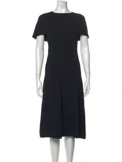 Pre-owned Marni Crew Neck Midi Length Dress In Blue