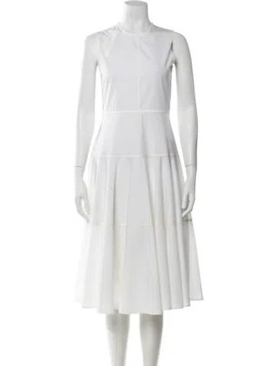 Pre-owned Marni Crew Neck Midi Length Dress In Neutral