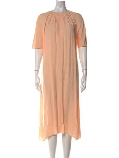 Pre-owned Marni Crew Neck Midi Length Dress In Pink