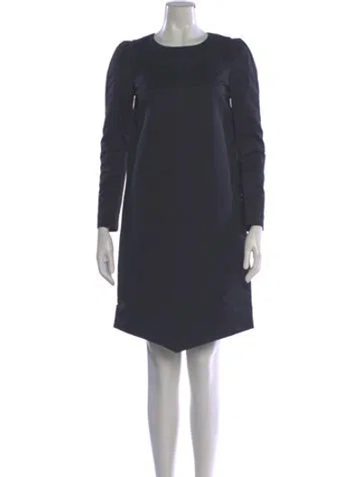 Pre-owned Marni Crew Neck Mini Dress In Black