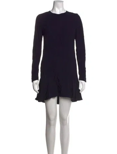 Pre-owned Marni Crew Neck Mini Dress In Blue